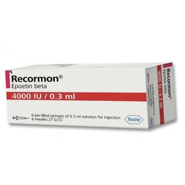 Recormon 4000IU Inj H/6 bơm tiêm ( trị thiếu máu )