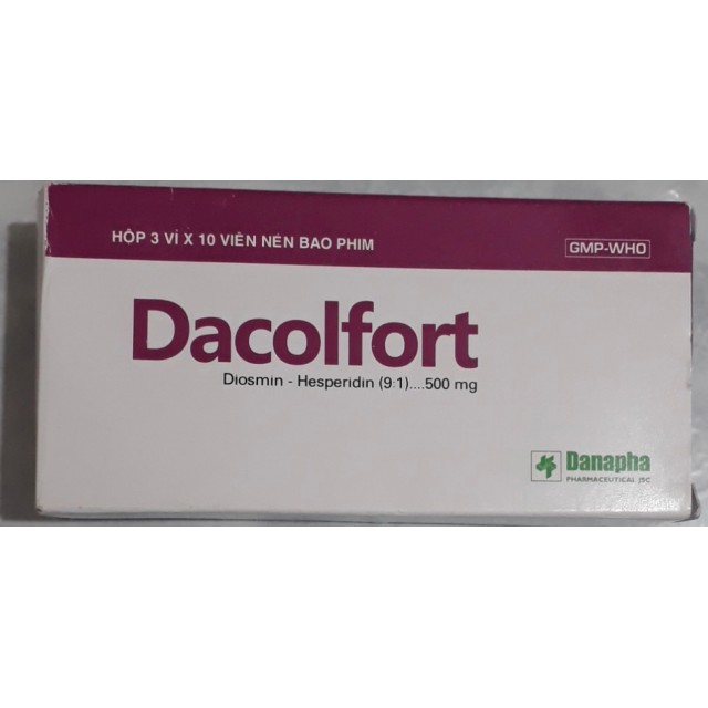 Dacolfort H/30 viên (trợ tĩnh mạch và bảo vệ mạch máu)