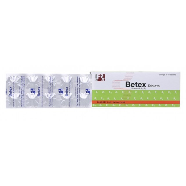 Betex H/50 viên ( vitamin B1, B6, B12)