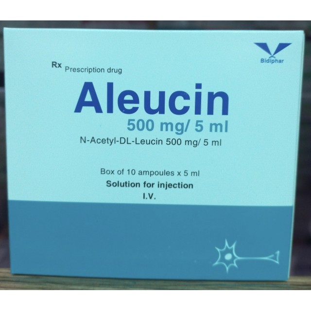 Aleucin 500mg H/10 ống 5ml (trị chóng mặt)