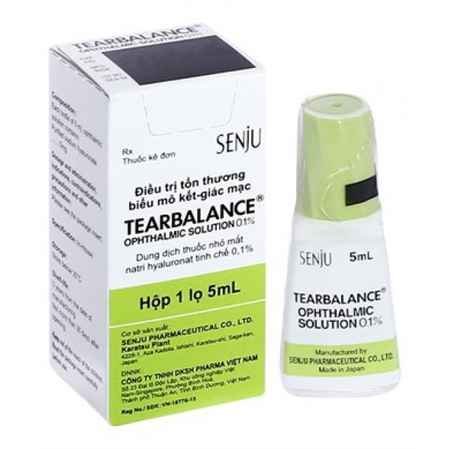 Tearbalance 0.1% chai 5ml trị giảm tiết nước mắt, chấn thương mắt