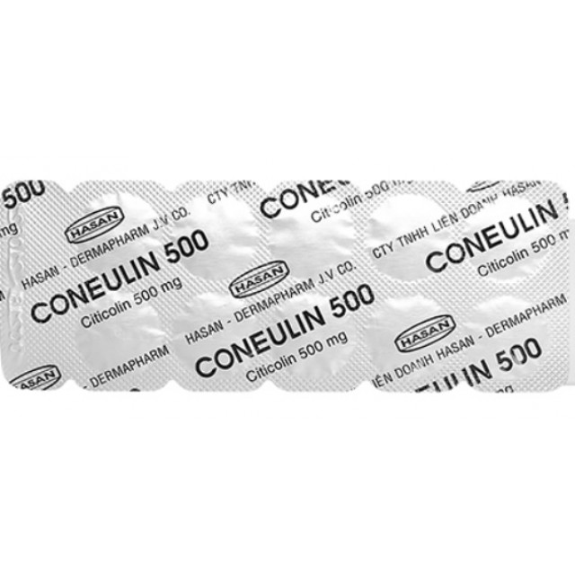 Coneulin 500mg (Citicoline 500mg Hasan) H/10 viên (Điều trị các bệnh về não cấp tính)