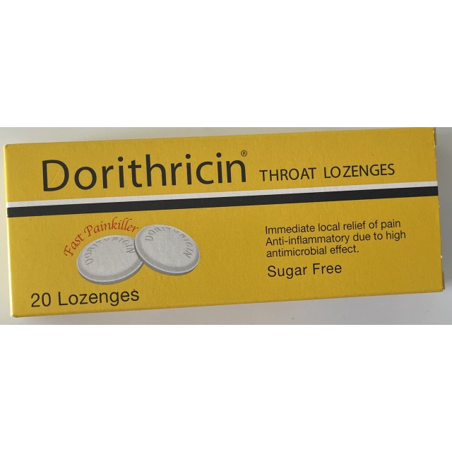 Viên ngậm Dorithricin trị viêm họng H/20 viên