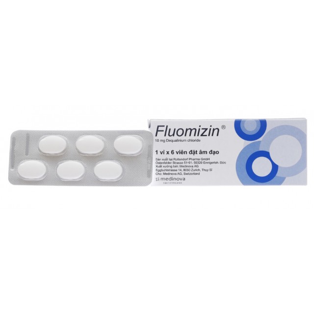 Fluomizin 10 mg H/6 viên đặt âm đạo trị nấm, nhiễm khuẩn