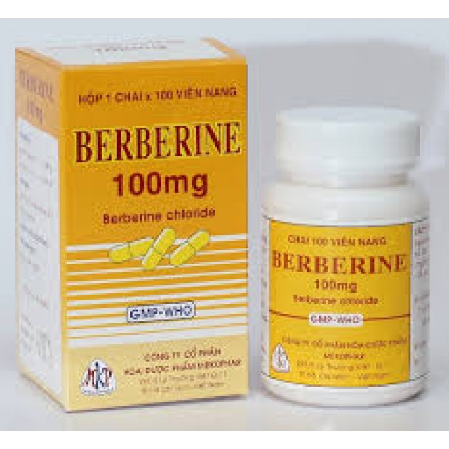 Berberine 100mg H/100 viên ( Thuốc trị tiêu chảy, kiết lỵ )