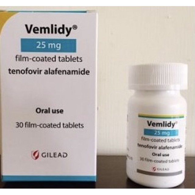 Vemlidy 25mg Tenofovir H/30 viên (điều trị viêm gan B)