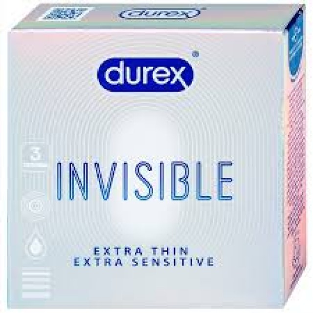 Bao cao su Durex Invisible H/3 cái (siêu mỏng, tăng cảm xúc)
