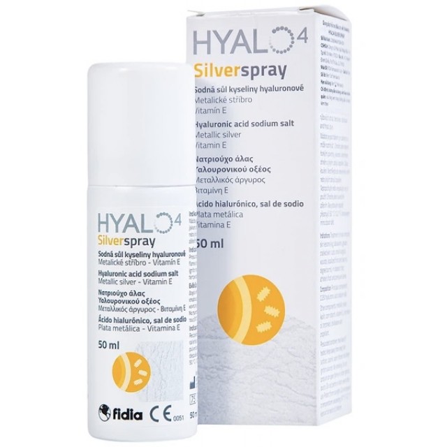Hyalo4 Silver Spray H/1 chai 50ml ( xịt trên vết thương, chống nhiễm trùng, mau lành)