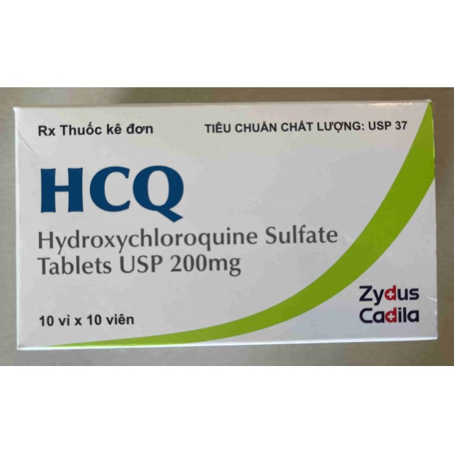 HCQ 200mg H/100 viên (thuốc điều trị sốt rét cấp tính, lupus ban đỏ)