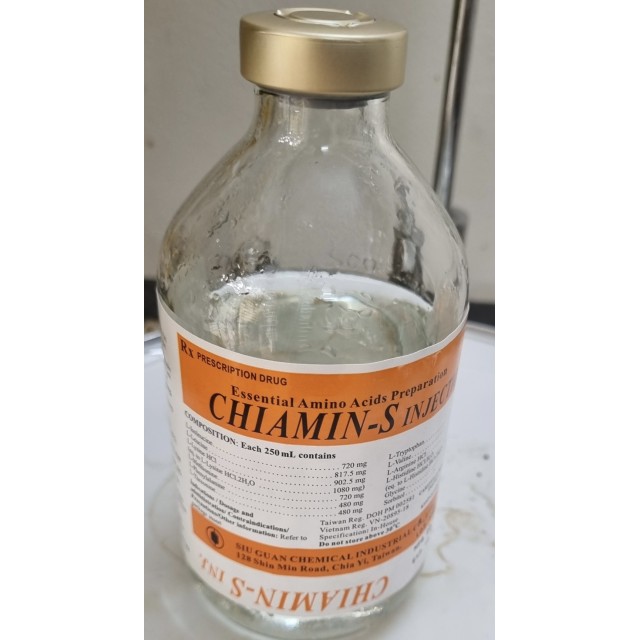 Chiamin-S 250 ml dịch truyền Thùng/20 chai