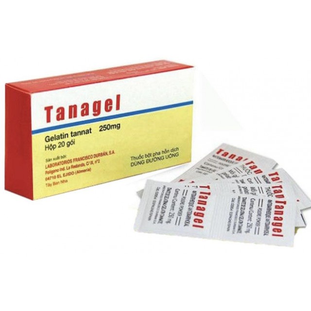 Tanagel H/20 gói bột pha hỗn dịch uống điều trị tiêu chảy