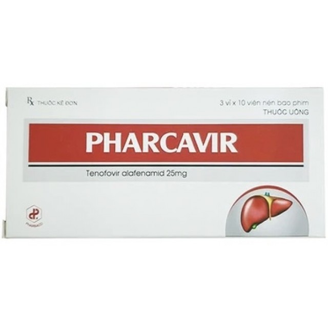 Pharcavir 25mg H/30 viên điều trị viêm gan B