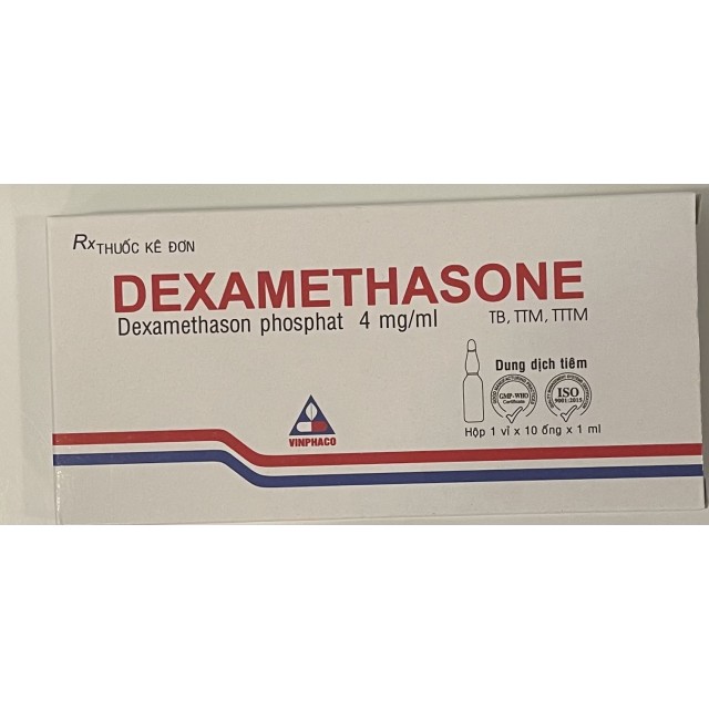 Dexamethasone Inj  4mg/ml Vĩnh Phúc H/ 10 ống 1ml