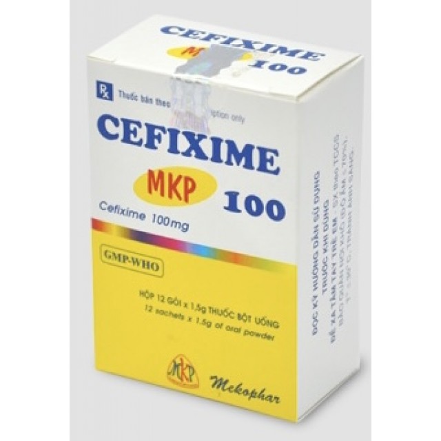 Cefixime MKP 100 mg H/12 gói