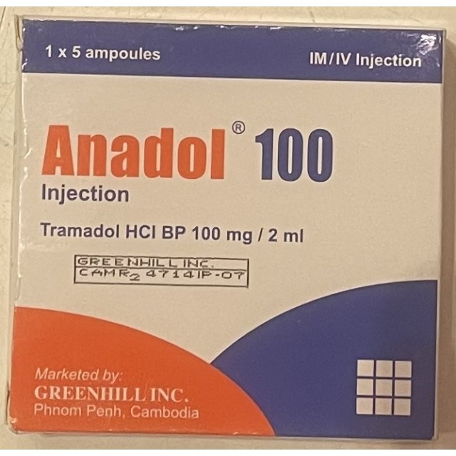 Anadol 100mg Inj H/5 ống 2ml