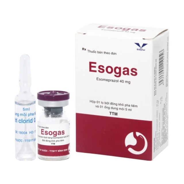 ESOGAS 40mg H/1 lọ (Esomeprazol 40 mg)
