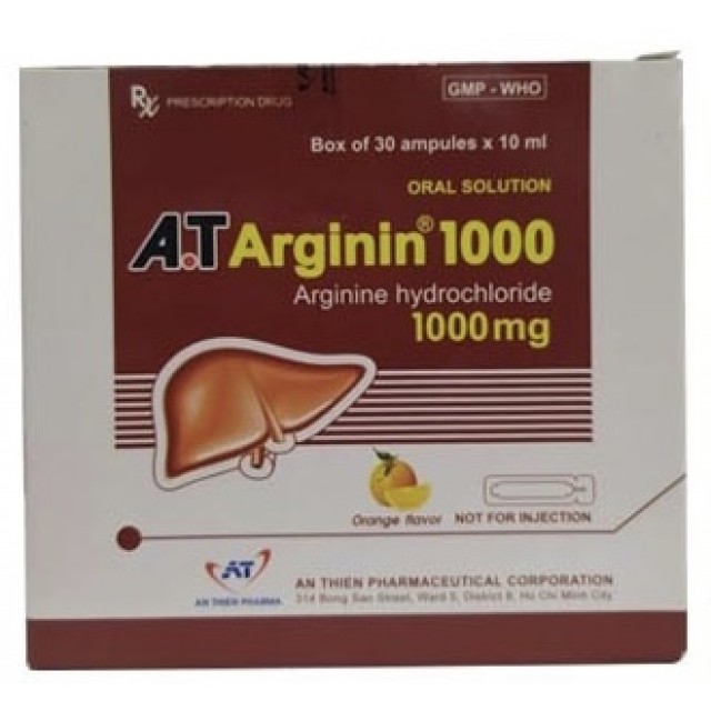 A.T Arginin 1000 H/ 20 ống 10 ml