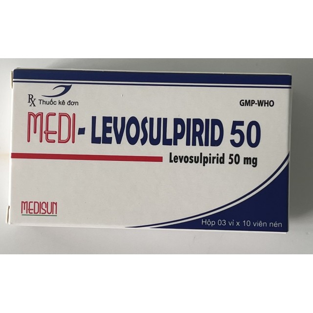 Medi-Levosulpirid 50 mg H/30 Viên (trị tâm thần phân liệt)