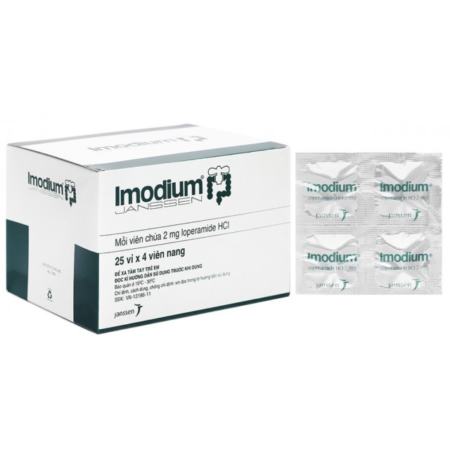 Imodium 2mg H/100 viên (trị tiêu chảy cấp tính ở trẻ và người lớn)