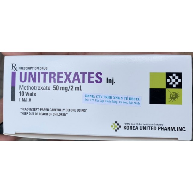 Unitrexates 50mg/2ml H/10 lọ (Điều trị ung thư)