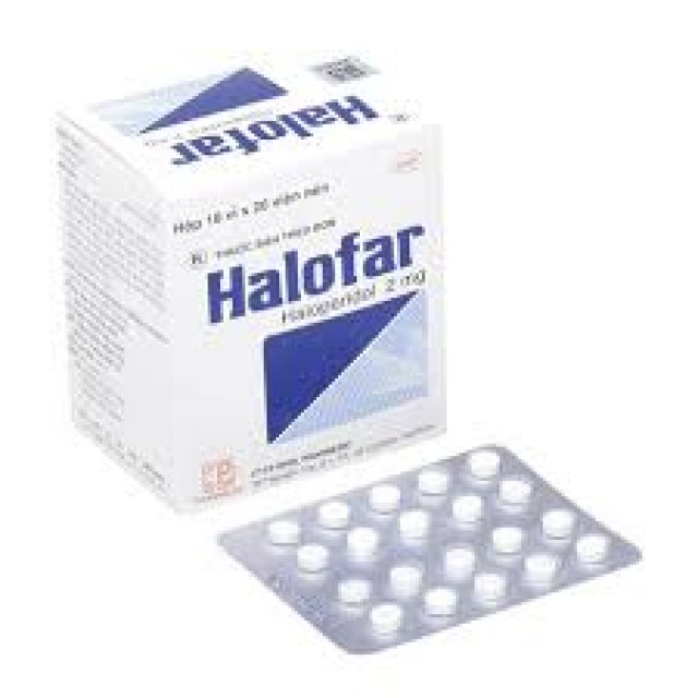 Halofar 2Mg H/100 viên ( trị các biểu hiện rối loạn tâm thần.)