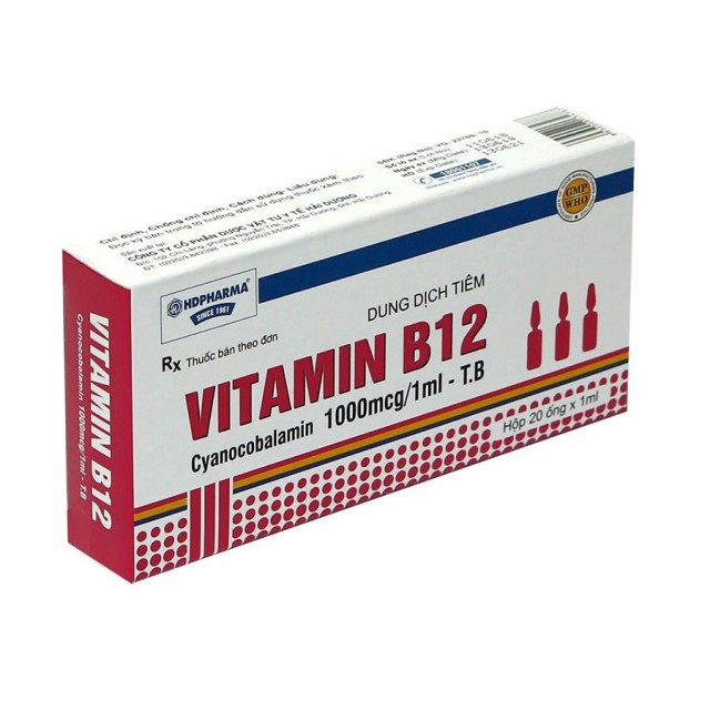Vitamin B12 Inj 1000mcg/1ml H/100 ống 1 ml