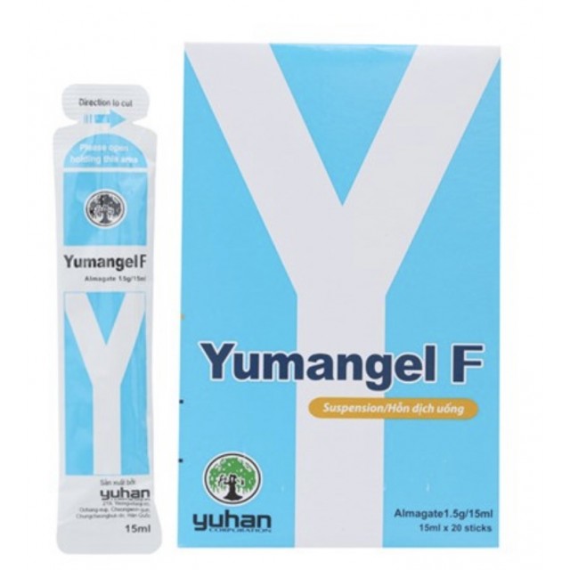 Yumangel F almagate 1,5g H/20 gói 15 ml( Thuốc trị loét dạ dày, tá tràng)