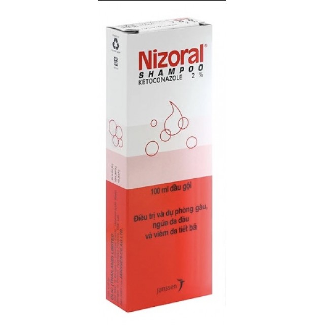 NIZORAL SHAMPOO 20MG H/1 CHAI 100 ML