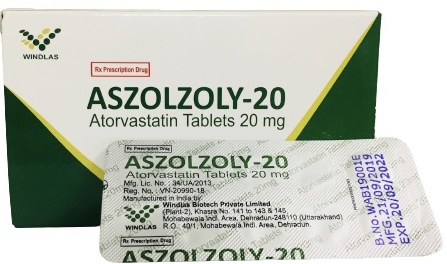 ATOR 20 mg Ấn (Aszolzoly-20) H/30 viên ( giảm cholesterol toàn phần)
