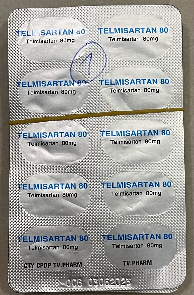 Telmisartan TV Pharm 80mg H/20 viên (cao huyết áp)