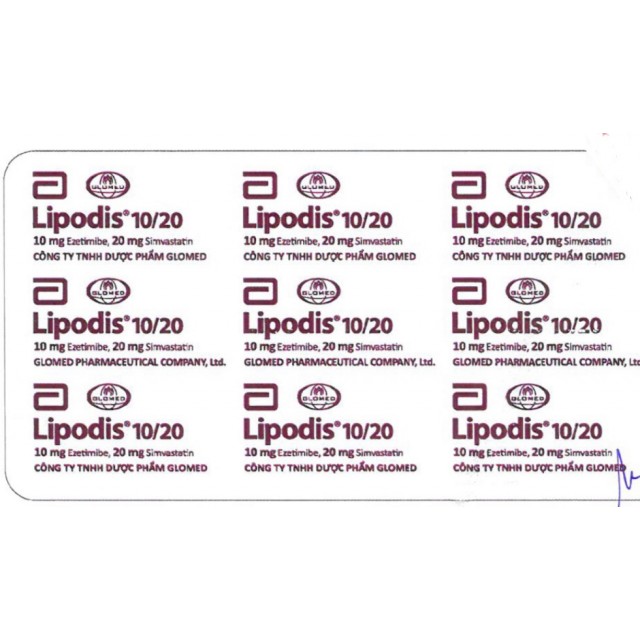 Lipodis 10/20 mg H/30 viên