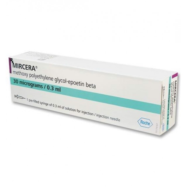 MIRCERA 30 MCG/0,3 ML INJ H/1bơm tiêm (Thiếu máu do bệnh thận mãn tính)