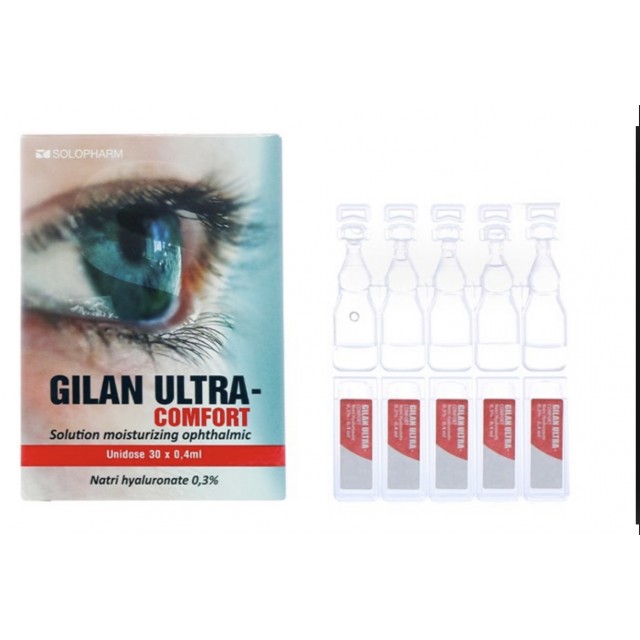 Gilan Ultra Comfort 0.3% hộp /30 ống ( nước mắt nhân tạo)