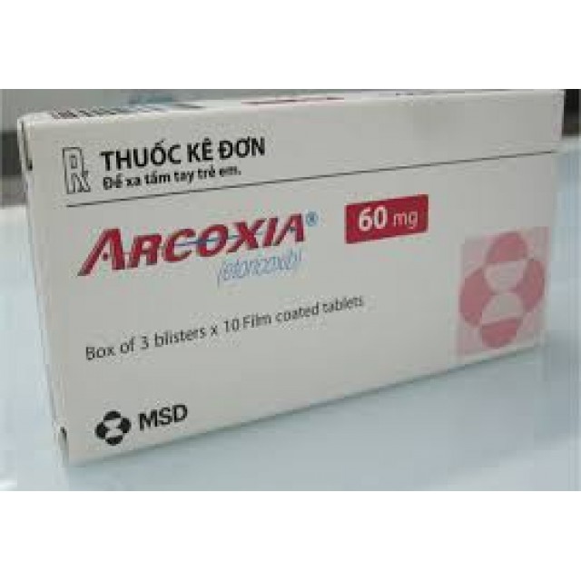 Arcoxia 60mg (etoricoxib 60 mg) H/30 viên