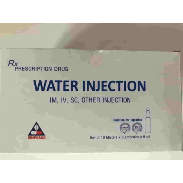 WATER FOR INJECTION VINPHARCO H/50 ống 5 ml