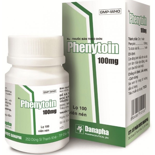 Phenytoin 100mg H/100 viên – Thuốc động kinh