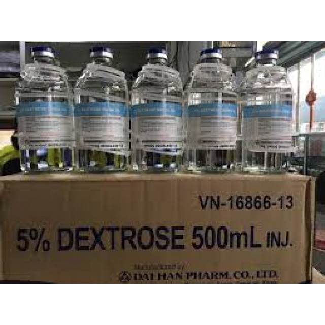 Dextrose 5% Hàn Quốc thùng 10 chai