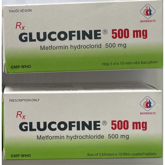 Glucofine 500 mg H/50 viên
