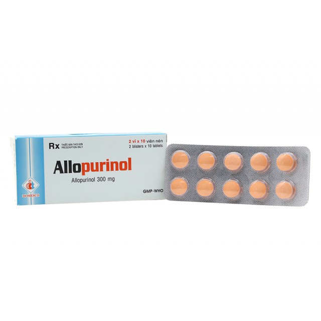 Allopurinol 300mg H/20 viên DMC