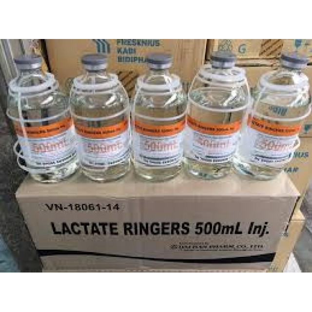 Dịch truyền Lactated ringers 500 ml Kabi thùng 12 chai