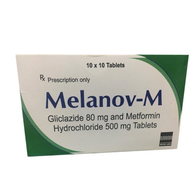 Melanov-M 80/500 H/100 viên ( thuốc trị đái tháo đường)