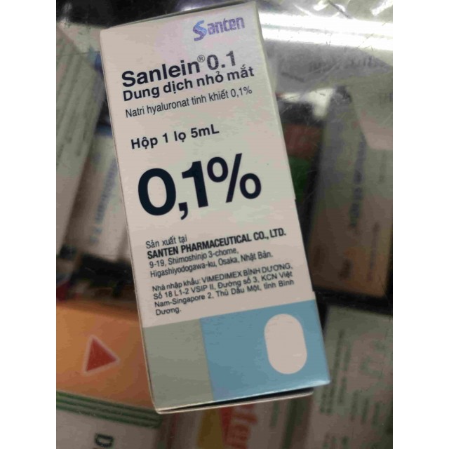 Nước mắt nhân tạo Sanlein 0,1%
