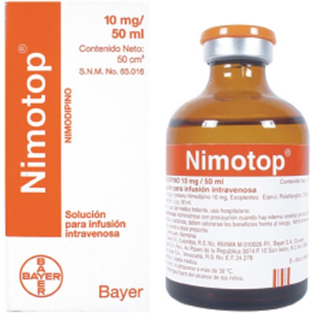 Nimotop Inj 10 mg H/1 lọ 50ml