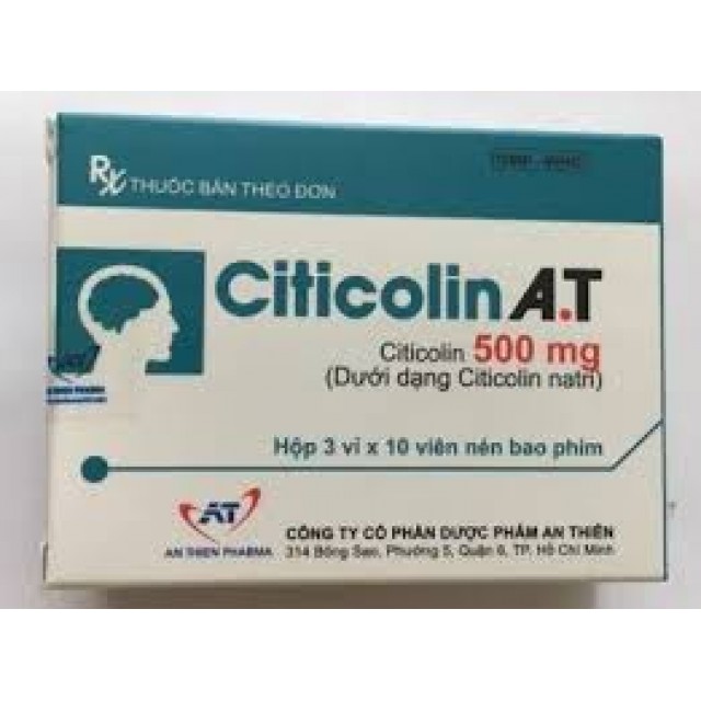 Citicolin A.T H/30 viên (  Điều trị các bệnh về não cấp tính