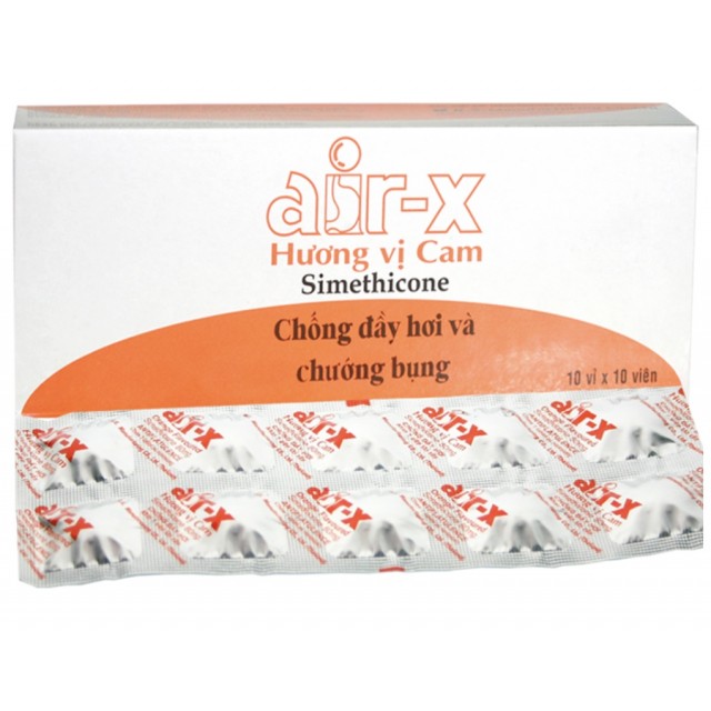 Air X Cam (Thuốc Trị Đầy Hơi, Khó Tiêu) H/100 Viên