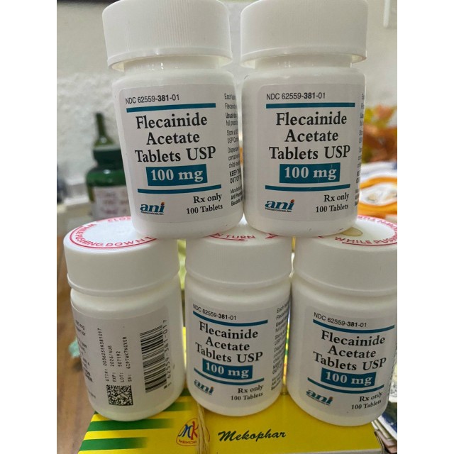 Flecainide Acetat USP 100 mg C/100 viên