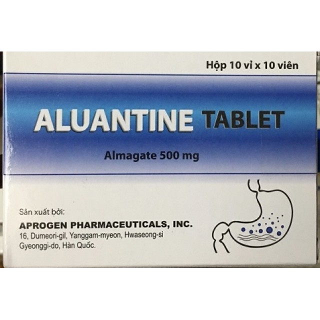Aluantine 500mg H/100 viên (trị viêm dạ dày, tăng tiết acid dạ dày)