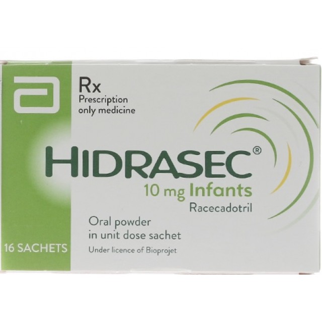 Hidrasec Infants 10mg H/16 gói ( thuốc trị tiêu chảy trê em)