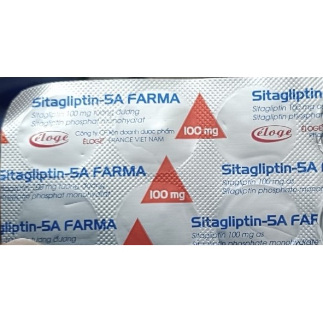 Sitagliptin 5A Farma 100 mg H/30 viên ( đái tháo đường tuýp 2)