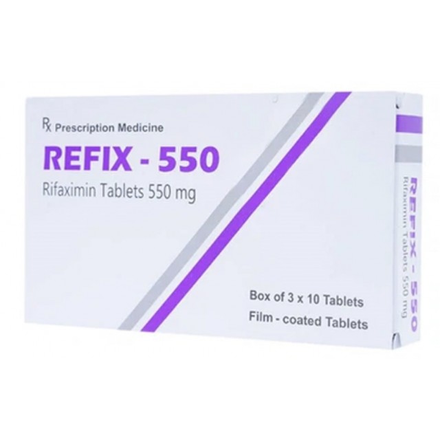 Refix-550 H/30 viên (trị hội chứng ruột kích thích, tiêu chảy)